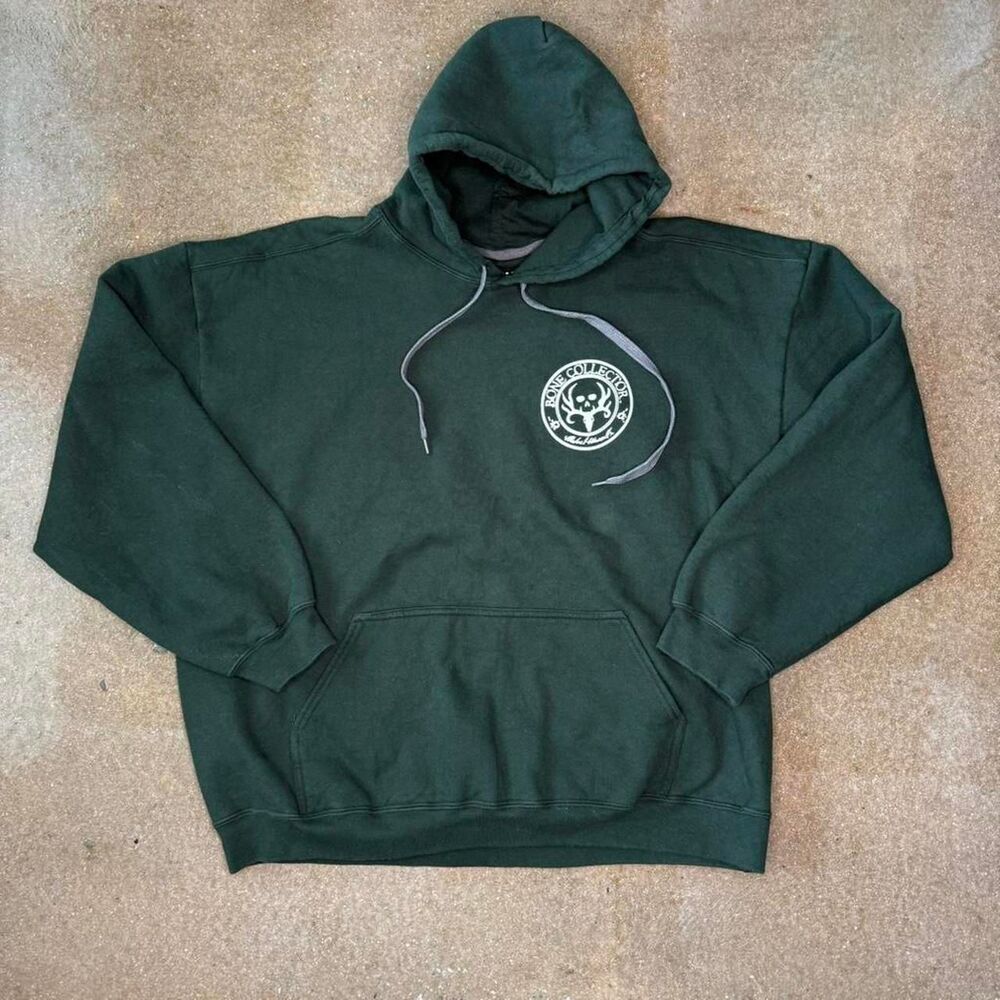 Gildan bone collector hoodie hunting graphic forest green Men's Green Hoodie 2XL